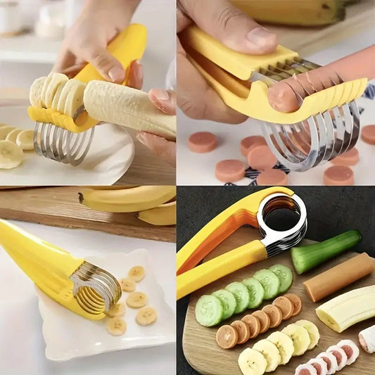 Multi-Layer Stainless Steel Fruit & Vegetable Slicer – Manual Cutter