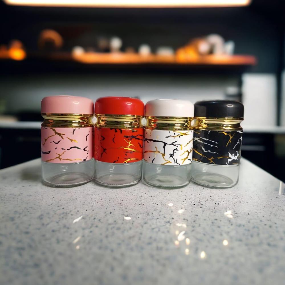 4 in 1 Spices Jar Set for Organized Kitchen"