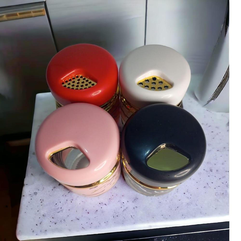 4 in 1 Spices Jar Set for Organized Kitchen"