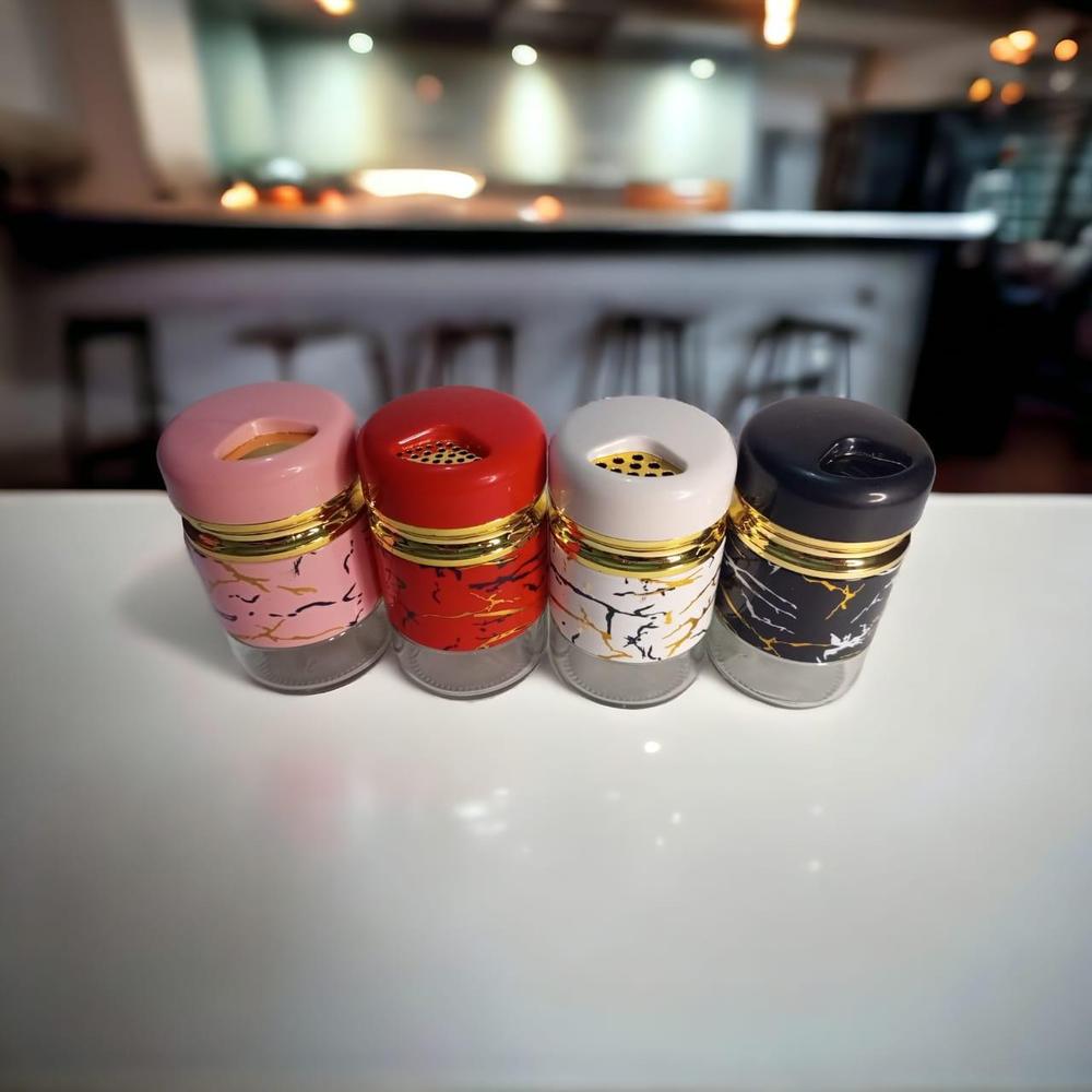 4 in 1 Spices Jar Set for Organized Kitchen"