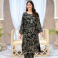 Elegant Black Floral Winter Suit – Stylish & Comfortable Wear