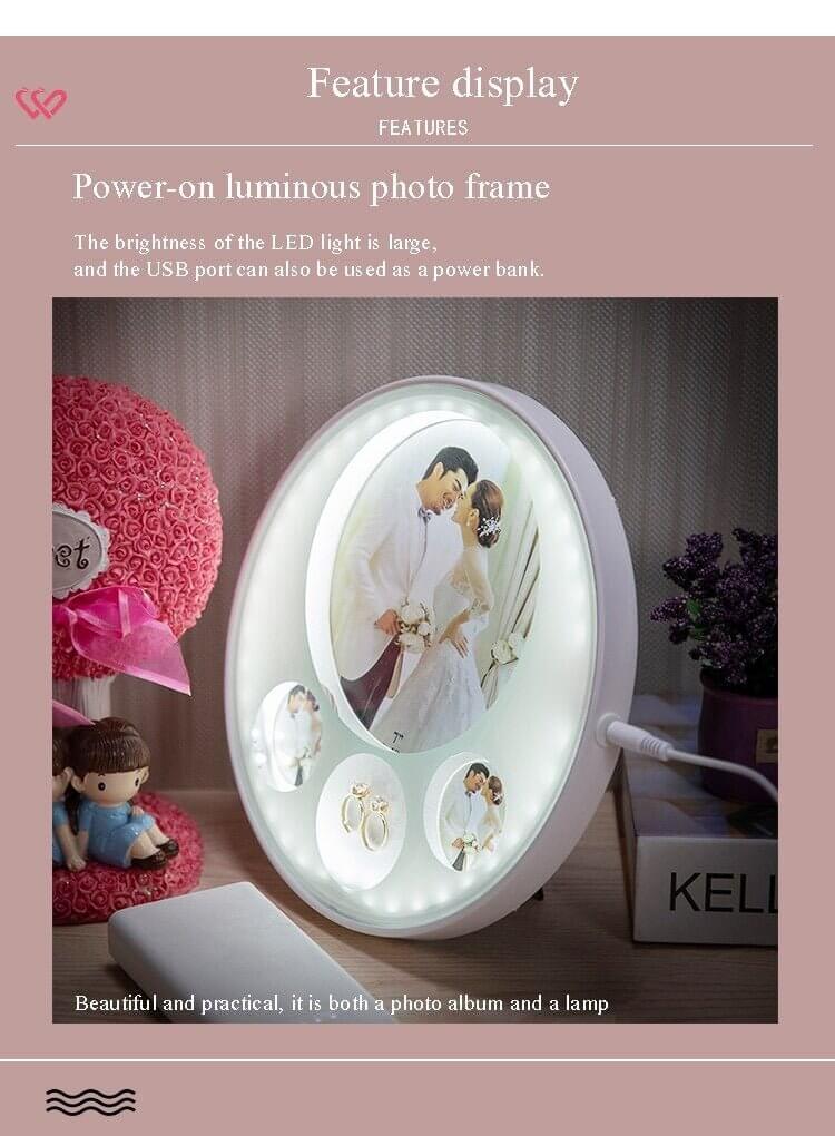 Acrylic Photo Frame with Light