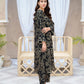 Elegant Black Floral Winter Suit – Stylish & Comfortable Wear